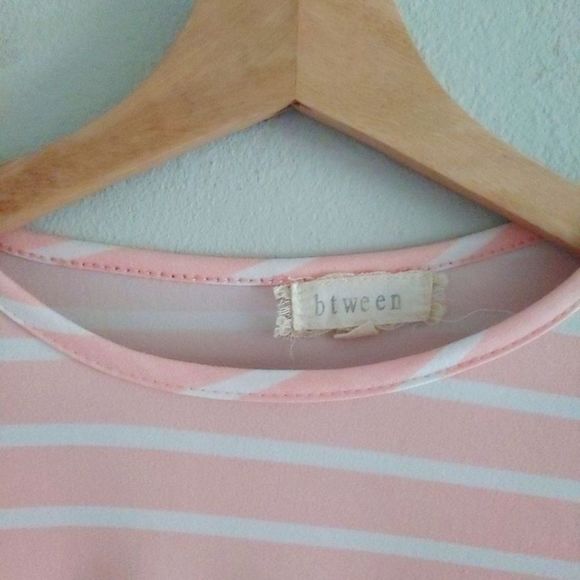 Btween soft pink and white stripped top - Picture 3 of 5